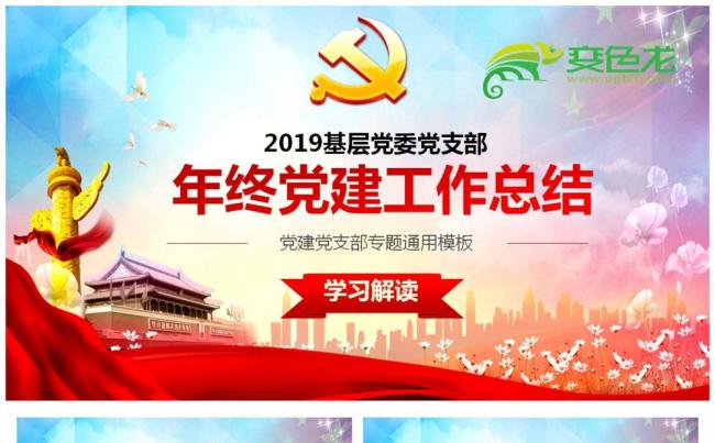 2019基层党委党支部年终党建工作总结PPT课件缩略图