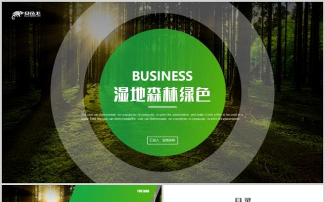 湿地森林介绍宣传世界湿地森林日植树造林动态PPT缩略图