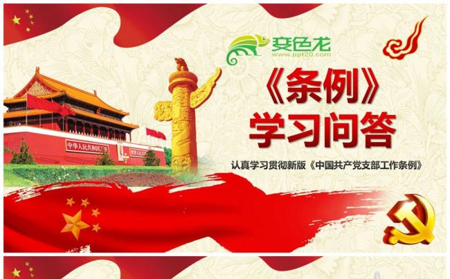 认真学习贯彻新版中国共产党支部工作条例学习问答PPT缩略图