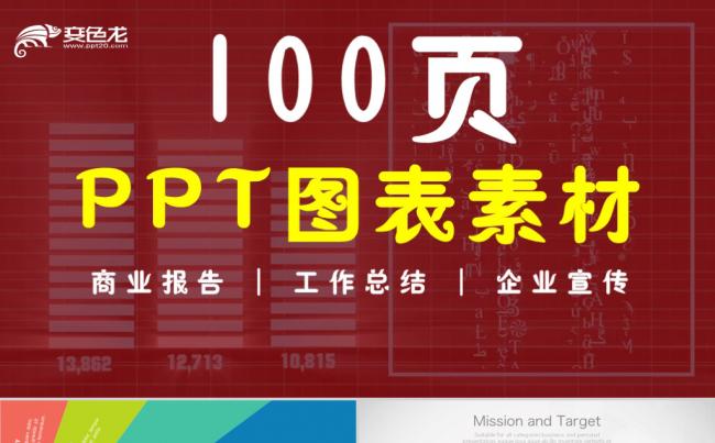 PPT图表年终工作总结商业报告财务数据分析销售报表PPT模板缩略图