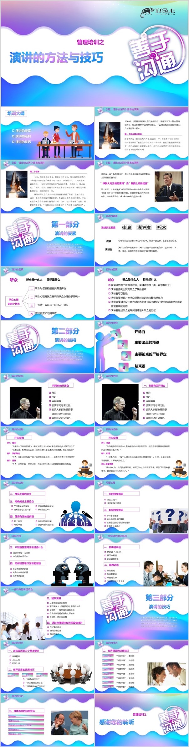 演讲技巧员工培训管理培训企业培训模板
