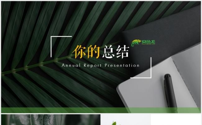清新简约公司年终工作总结汇报动态PPT模版缩略图