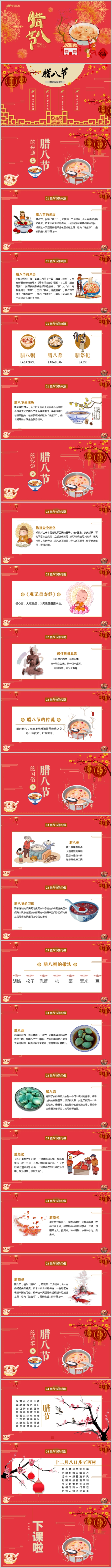 含内容腊八节的由来习俗PPT主题班会