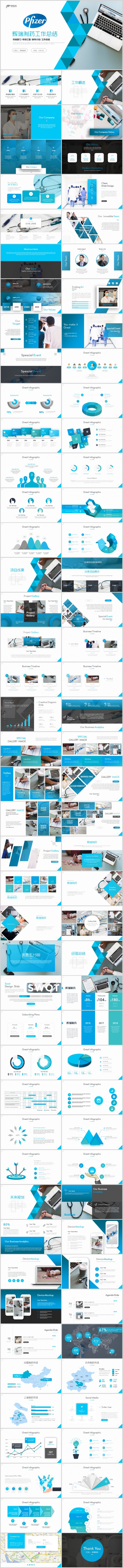 辉瑞制药2019通用工作总结报告PPT公司简介