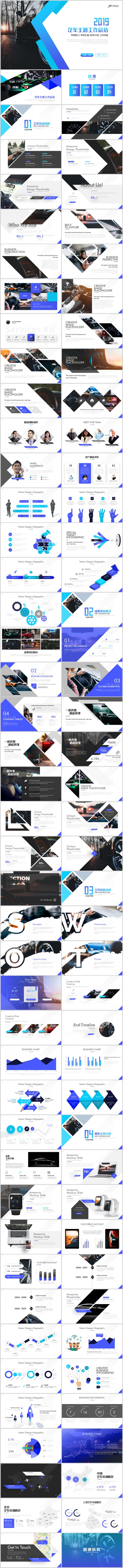 简约创意汽车主题商业策划书通用PPT公司简介