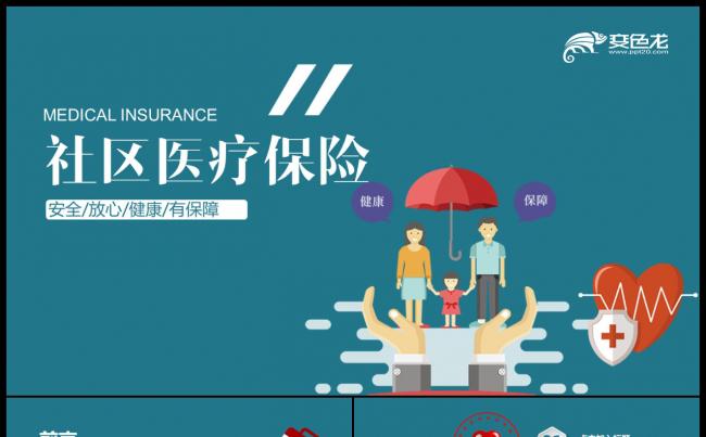 社区医疗保险保障年终工作总结动态ppt模板缩略图