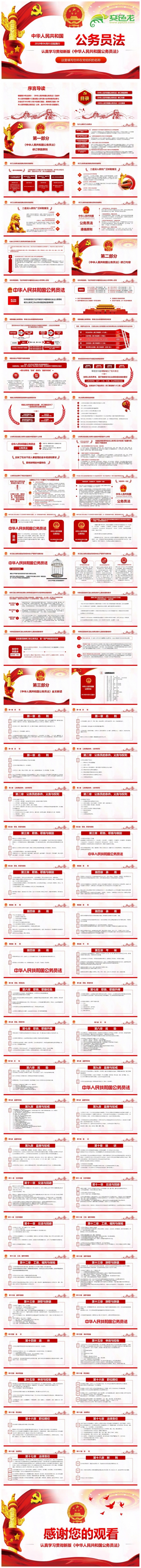 新修订中华人民共和国公务员法全面解读PPT