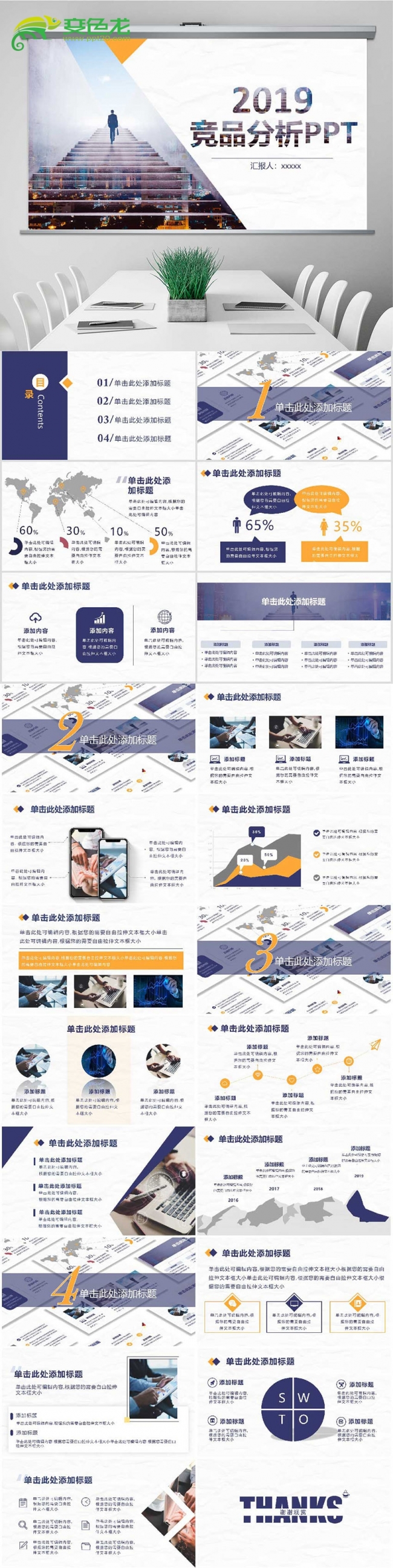 公司竞品分析培训报告PPT模板