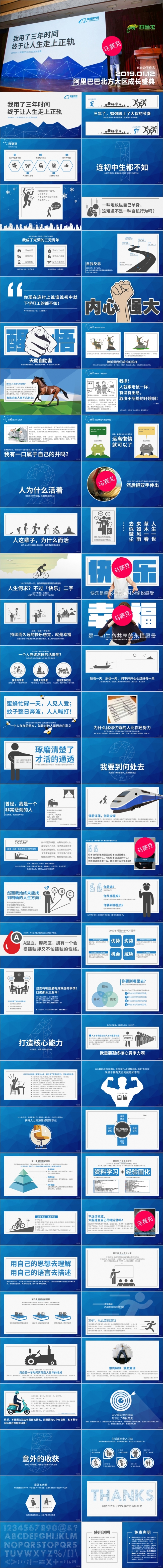 2019低面多边形个人经历演讲PPT模板