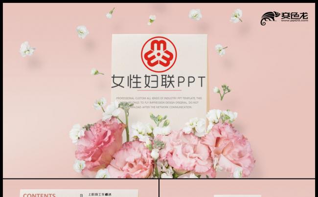 全国妇联杂志社PPT模板缩略图