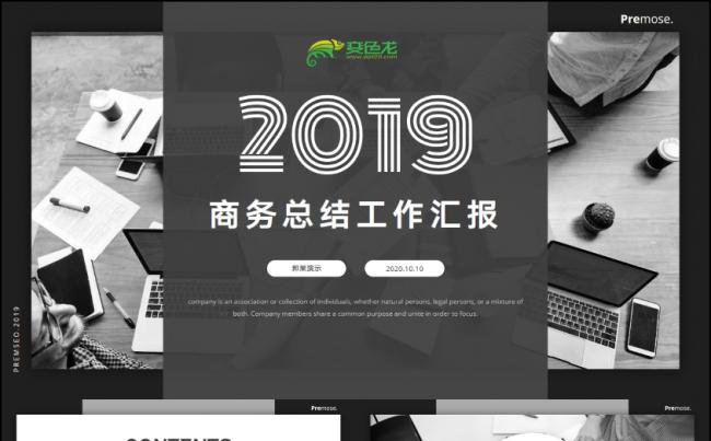2019实用简约年终工作总结汇报计划书PPT模版缩略图