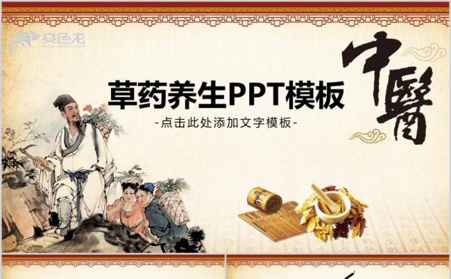中国风传统中医文化草药简介PPT模板缩略图