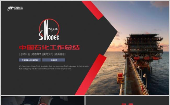 中国石化工作总结汇报企业入职培训PPT模板缩略图