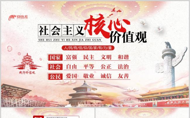 新时代培育社会主义核心价值观学习解读PPT模板缩略图
