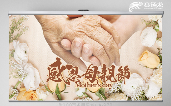 简约风感恩母亲节电子相册PPT模板缩略图