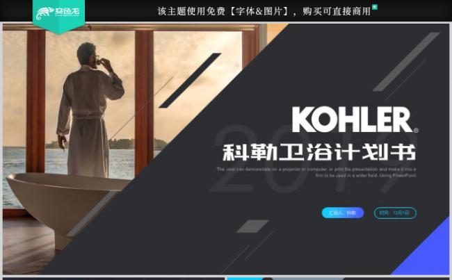 高端卫浴科勒品牌营销策划商业计划书PPT模板缩略图