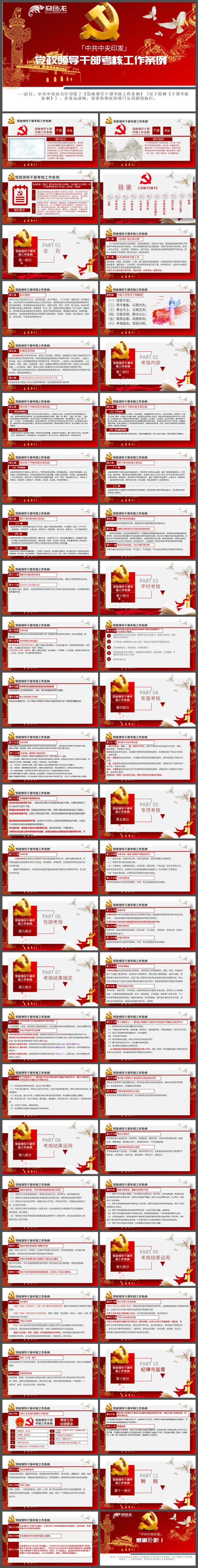 党政领导干部考核工作条例学习解读课件PPT模板
