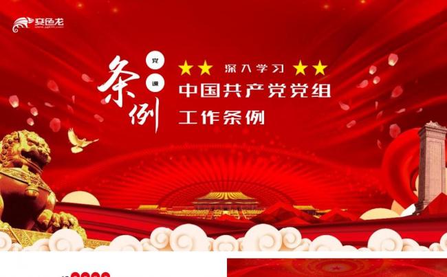 深入学习中国共产党党组工作条例PPT模板缩略图