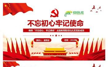 红色大气不忘初心牢记使命主题教育全面解读PPT模板缩略图