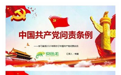 新修订中国共产党问责条例逐条解读培训课件PPT模板缩略图