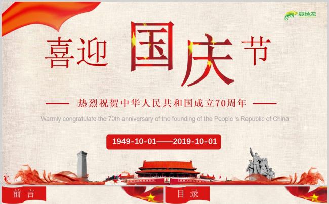 创意简洁国庆建国70周年喜迎国庆主题活动策划PPT模板缩略图