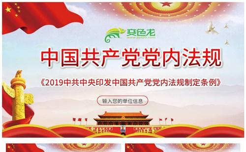 党政风中国共产党党内法规学习解读PPT模板缩略图