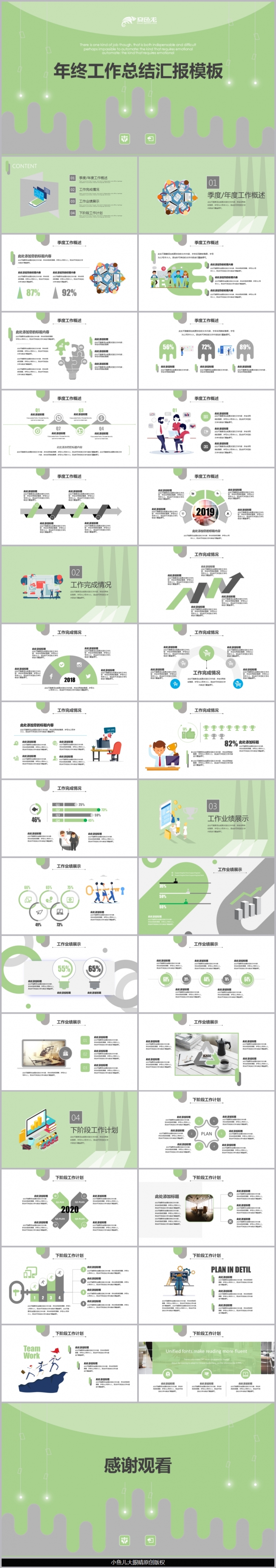 高端大气年终工作汇报总结计划商务通用PPT模板