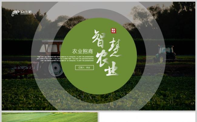 精美田园智慧农业生态农业招商引资PPT模板缩略图