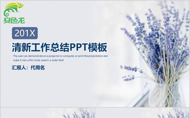 清新薰衣草主题新年工作计划工作汇报营销策划PPT模板缩略图