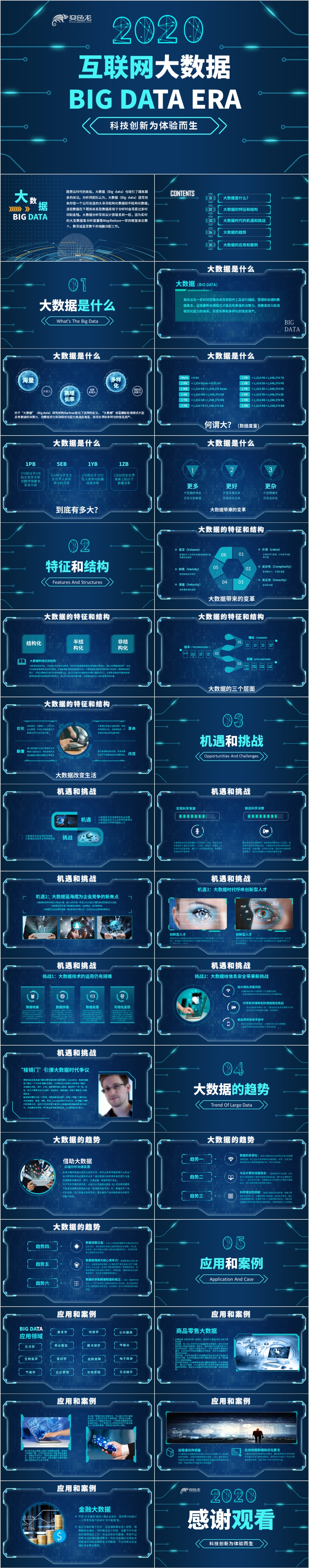 炫酷科技创新为体验而生互联网大数据云计算ppt模板