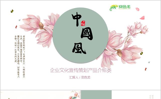 白色极简文艺企业文化宣传产品促销通用PPT模板缩略图