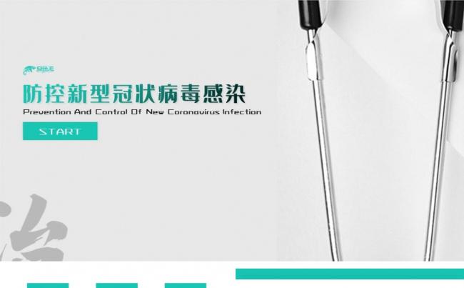 绿色简约动态防控新型冠状病毒ppt缩略图