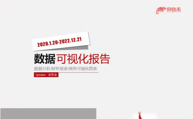 简洁大气数据可视化报告工作总结PPT模板缩略图