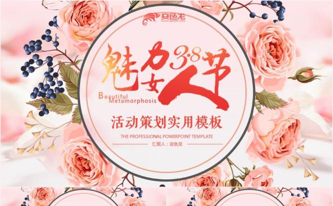 魅力女人节活动策划活动主题方案PPT模板缩略图