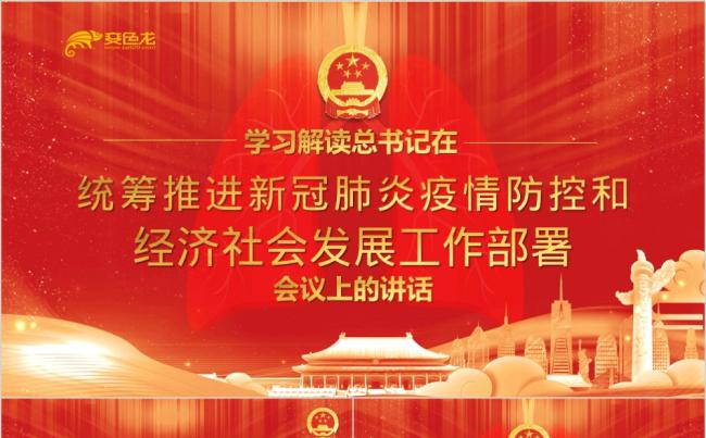 解读新冠肺炎疫情防控社会发展工作部署党政通用PPT模板缩略图