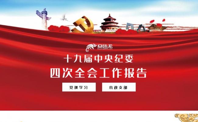 简约精美十九届中央纪委四次全会工作报告党政通用PPT模板缩略图