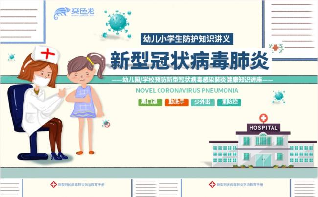 卡通简约新型冠状病毒肺炎知识解读PPT模板缩略图