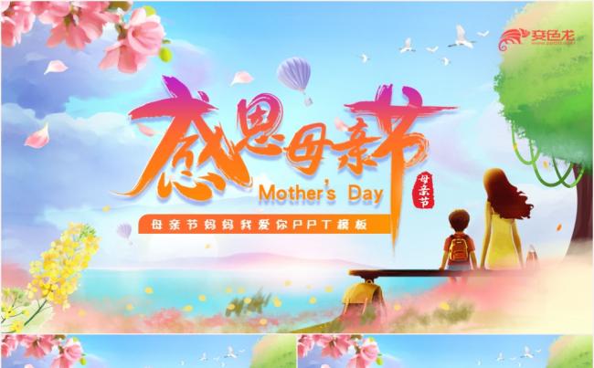 唯美简约感恩母亲节活动策划方案通用PPT模板缩略图