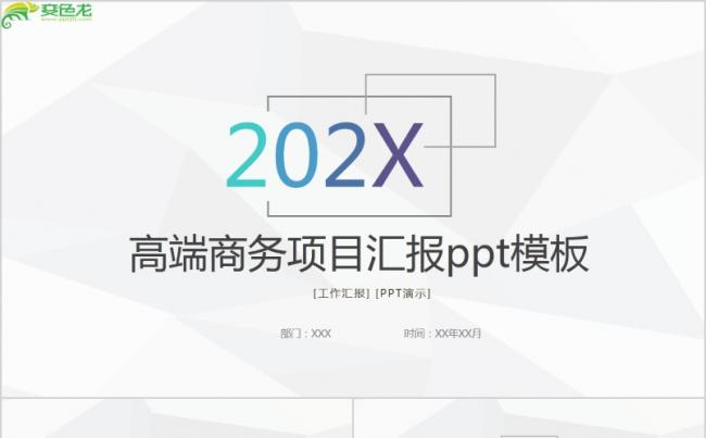 2020高端商务项目汇报ppt模板缩略图