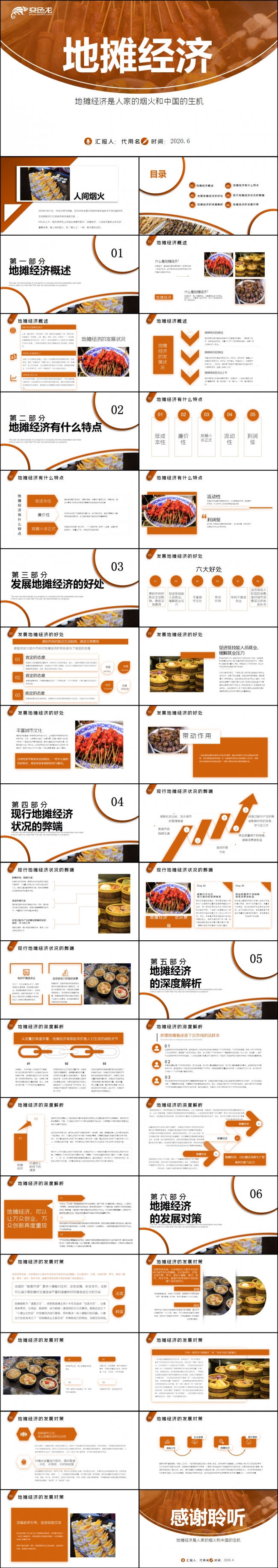 解读地摊经济发展情况与发展对策PPT模板