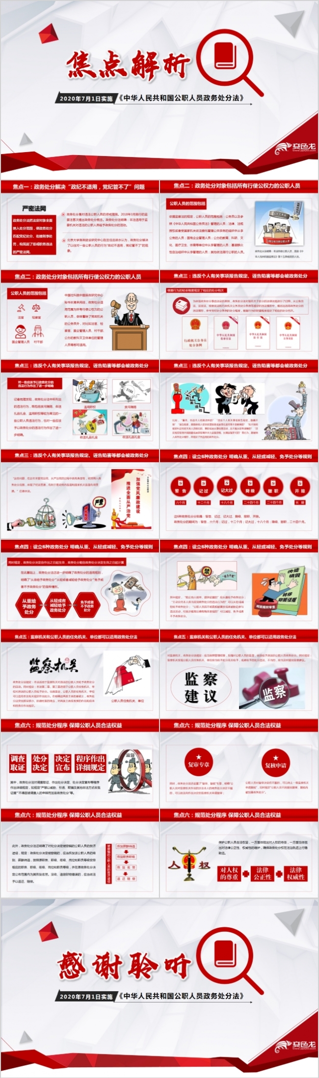 公职人员政务处分法焦点解析PPT模板