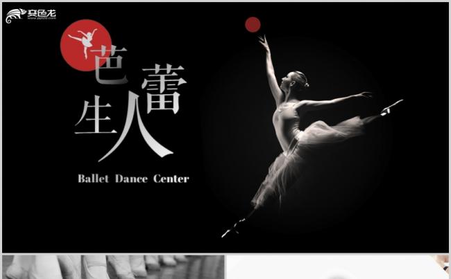 唯美时尚跳舞舞蹈培训学校中心PPT模板缩略图