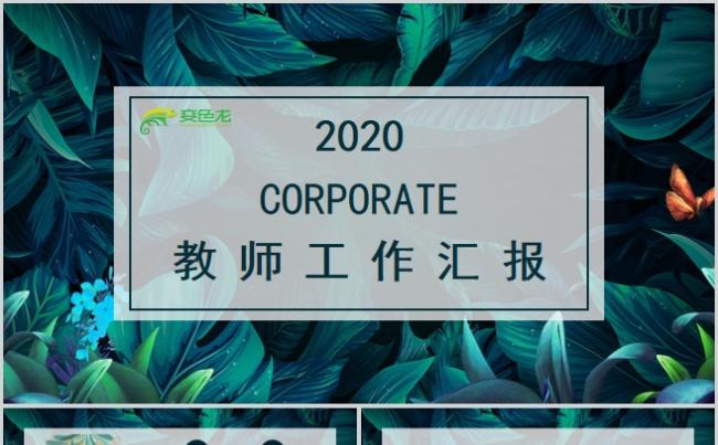 精美花卉小清新风教师工作汇报课件资料PPT模板缩略图