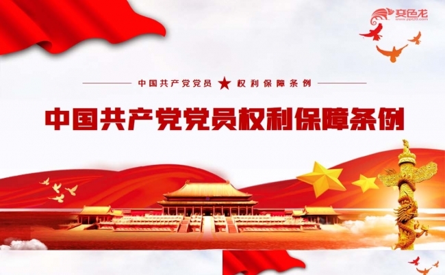 中国共产党党员权利保障条例PPT模板缩略图