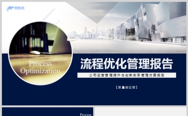 蓝色简约业务流程优化管理实务PPT模板缩略图