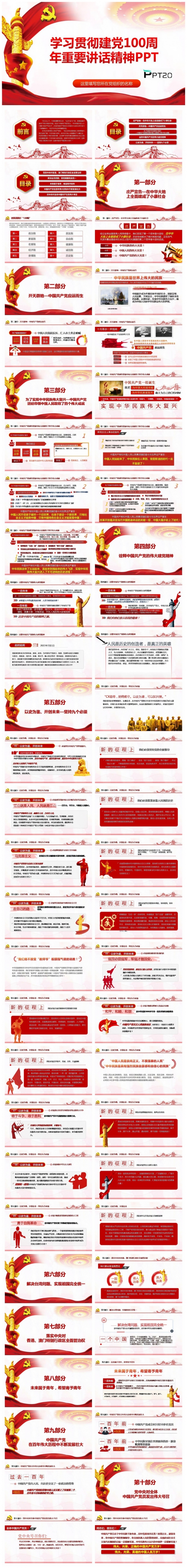 学习贯彻建党100周年重要讲话精神PPT课件