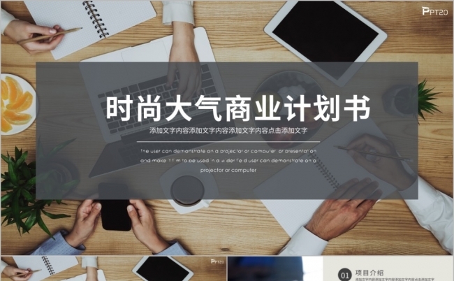 时尚大气商业计划书PPT模板缩略图