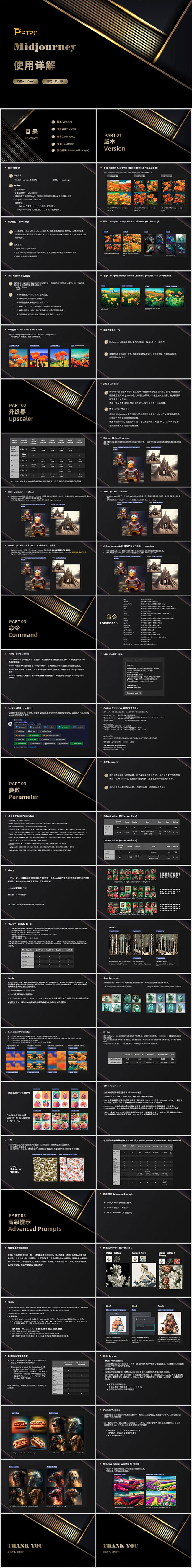 MidJourney使用教程PPT模板