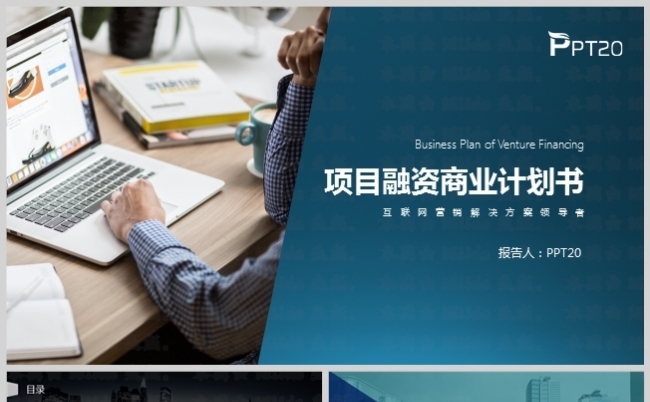 行业项目招商融资商业计划书PPT模板缩略图