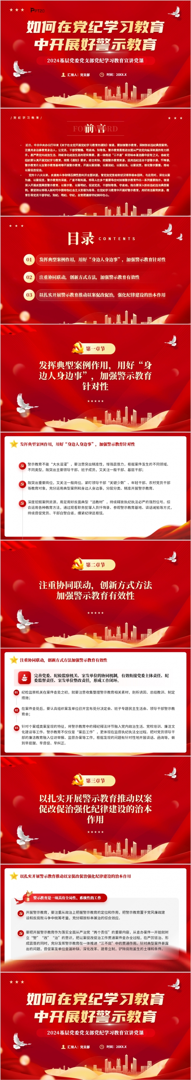 如何在党纪学习教育中开展好警示教育PPT模板